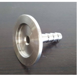 barbed hose X KF25 flange stainless steel vacuum adapter